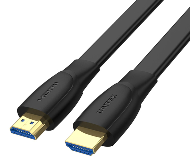 UNITEK Kabel HDMI 2.0 5m (4k/60Hz, płaski) C11063BK-5M - 1151478 - zdjęcie